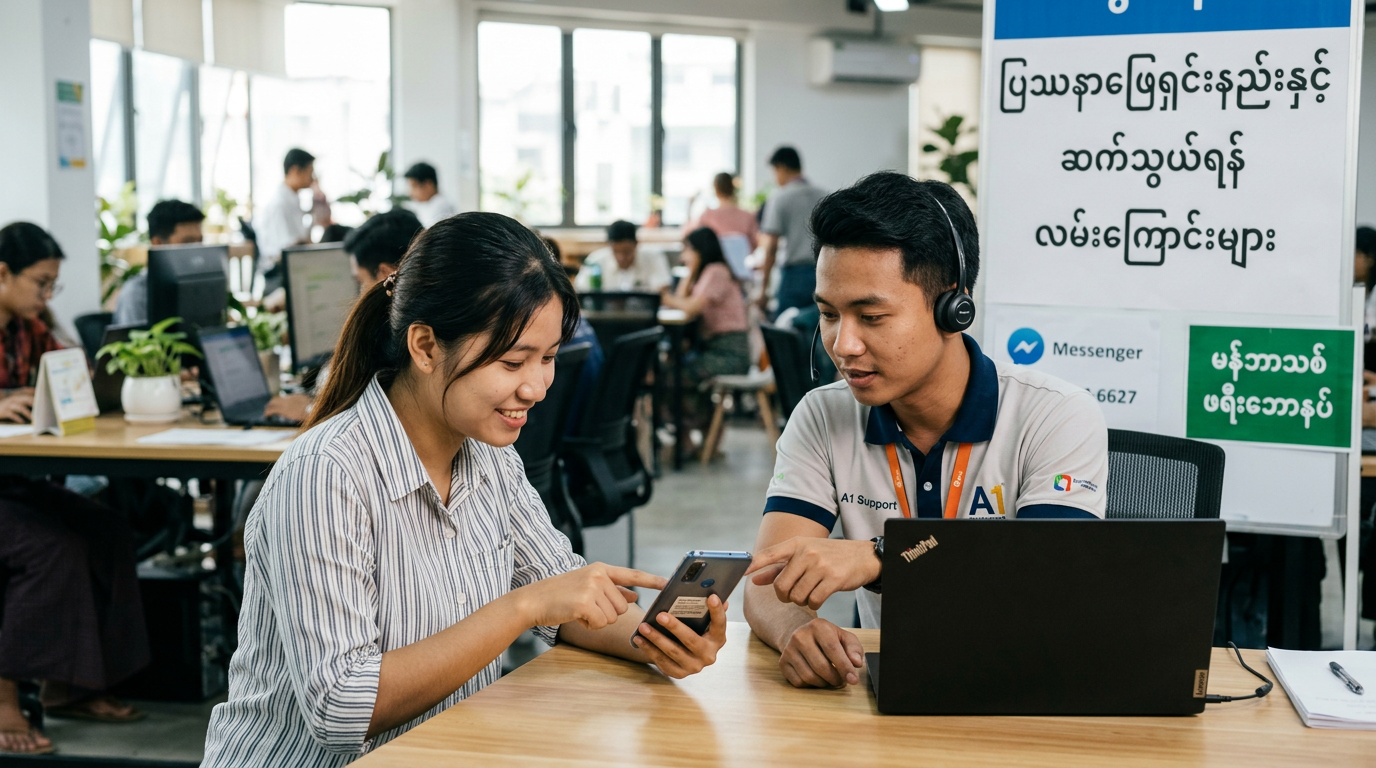 ပြဿနာဖြေရှင်းနည်းနှင့် ဆက်သွယ်ရန် လမ်းကြောင်းများ