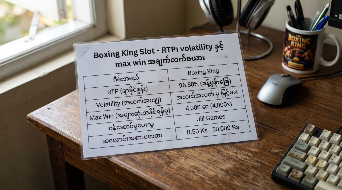 Boxing King slot အကြောင်း အကျဉ်းချုပ်နှင့် ဘာကြောင့် ထူးခြားသလဲ
