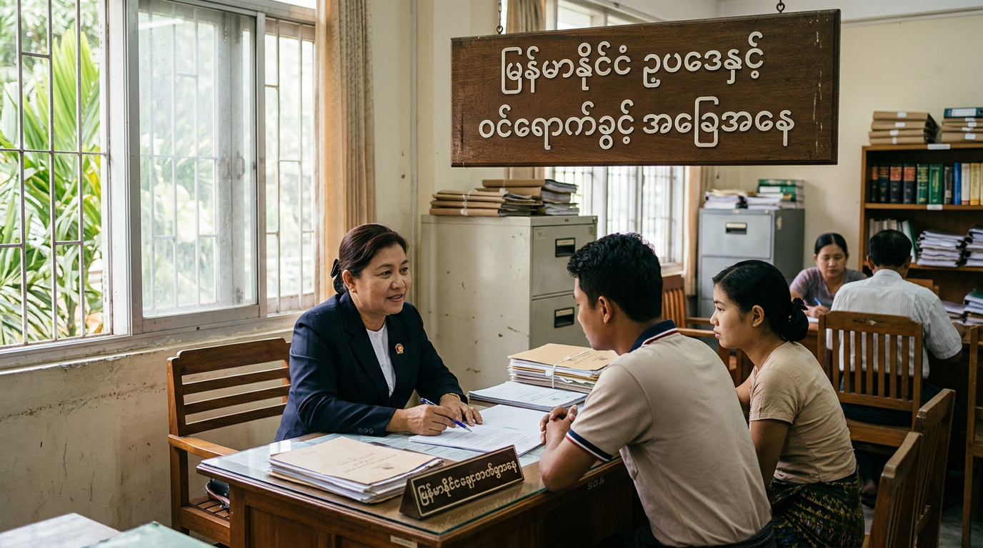 မြန်မာနိုင်ငံ ဥပဒေနှင့် ဝင်ရောက်ခွင့် အခြေအနေ